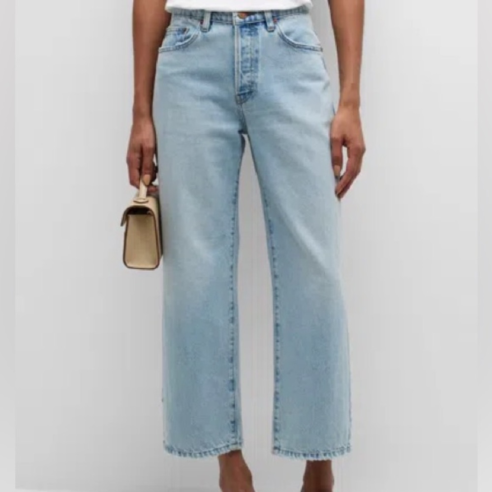 Frame The Slouchy Straight Jeans in Fizz Indigo